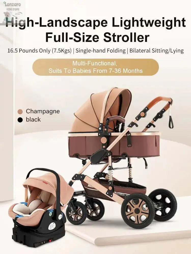 3-in-1 kinderwagen - Luxe Lonzaro Kids