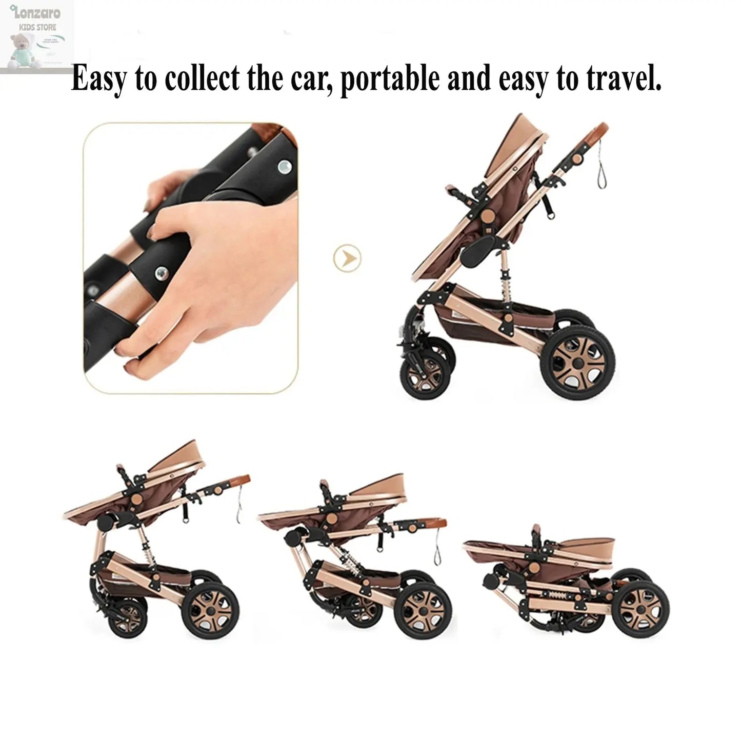 3-in-1 kinderwagen - Luxe Lonzaro Kids