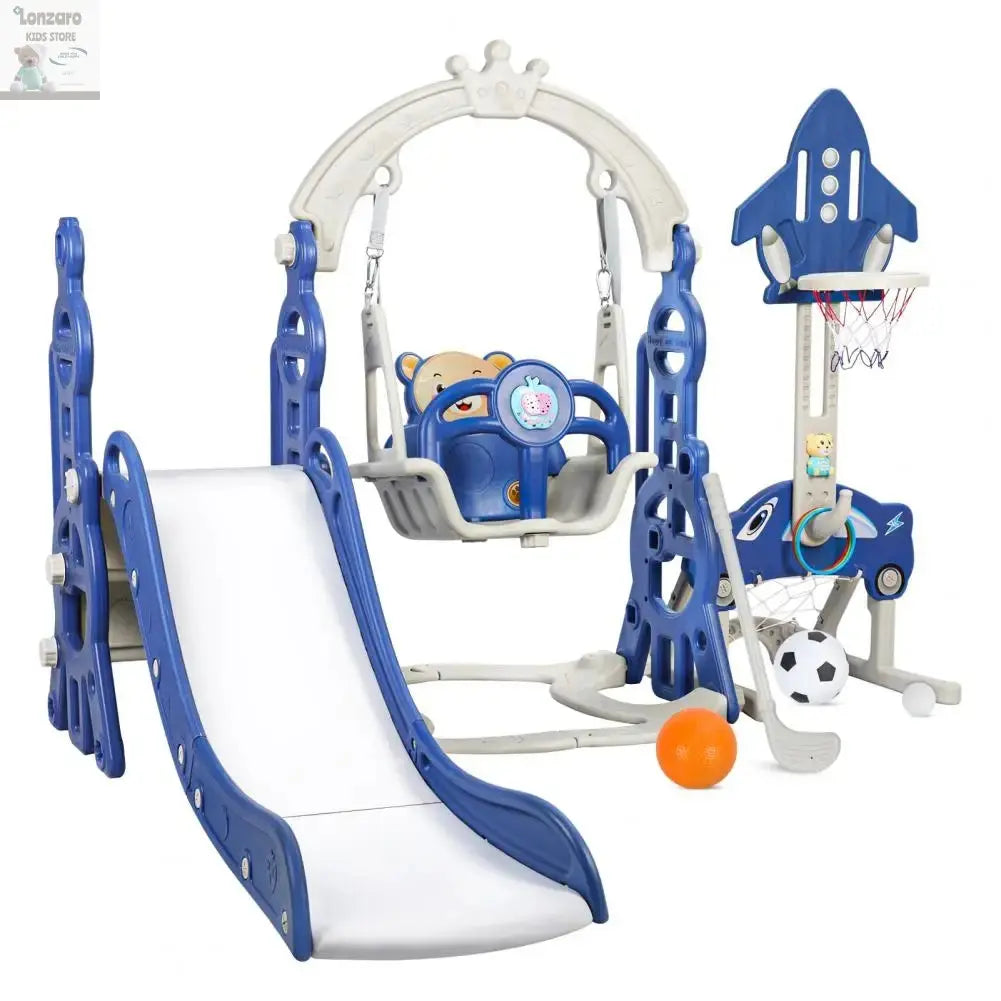 5 in 1 Glijbaan en Schommelset Lonzaro Kids