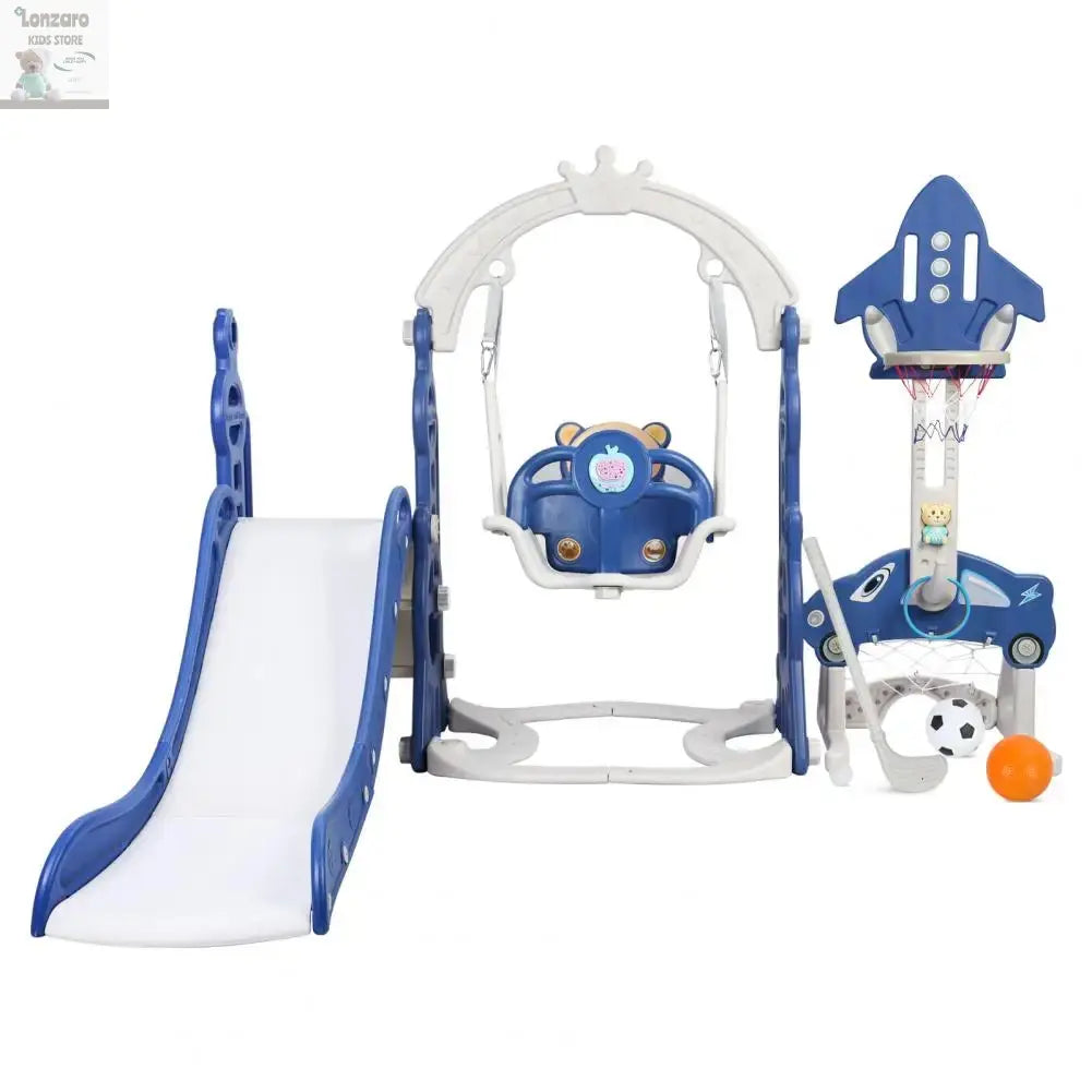 5 in 1 Glijbaan en Schommelset Lonzaro Kids