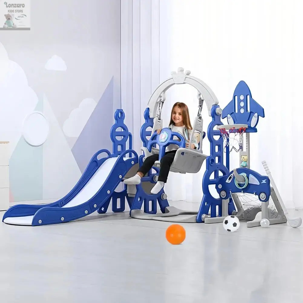 5 in 1 Glijbaan en Schommelset Lonzaro Kids