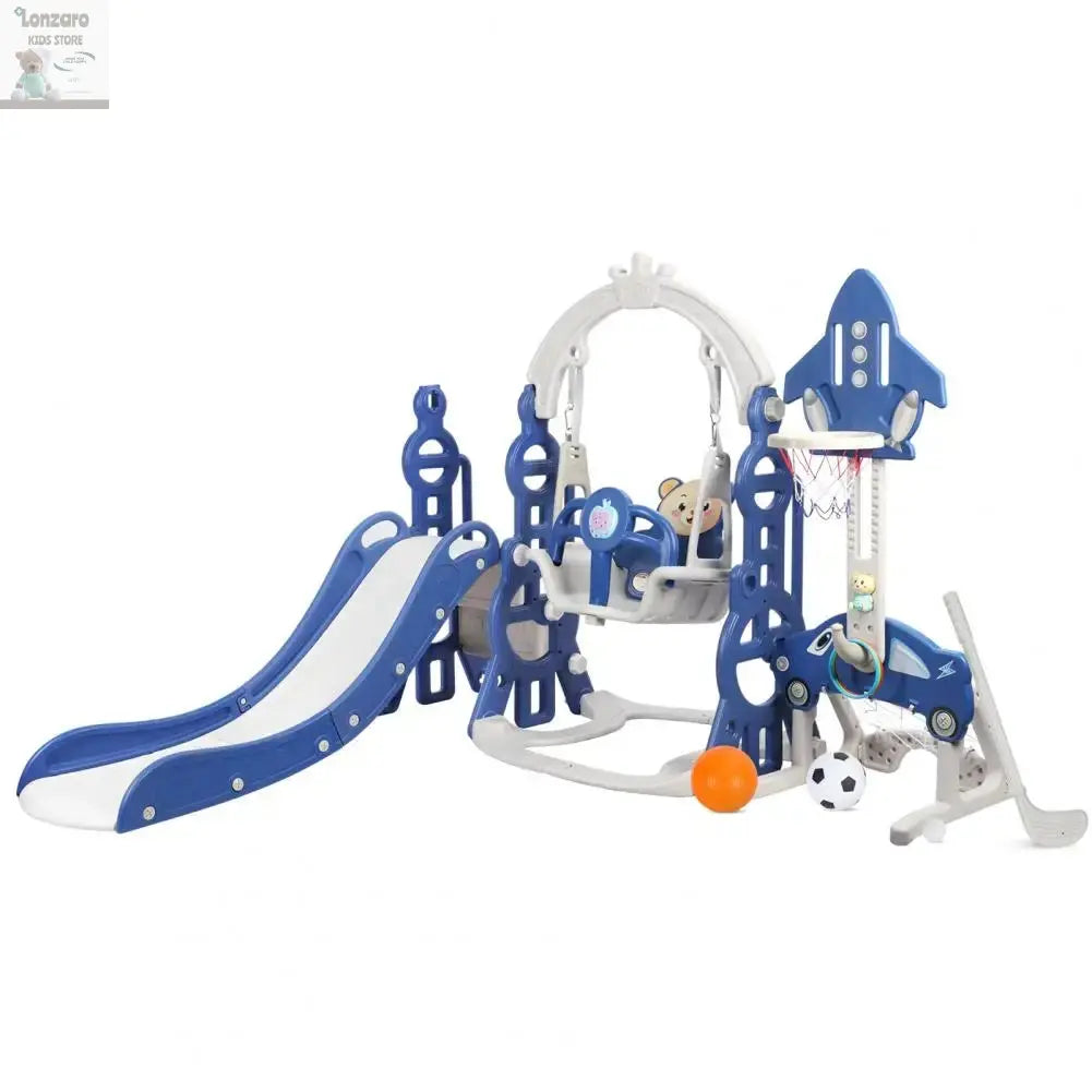 5 in 1 Glijbaan en Schommelset Lonzaro Kids