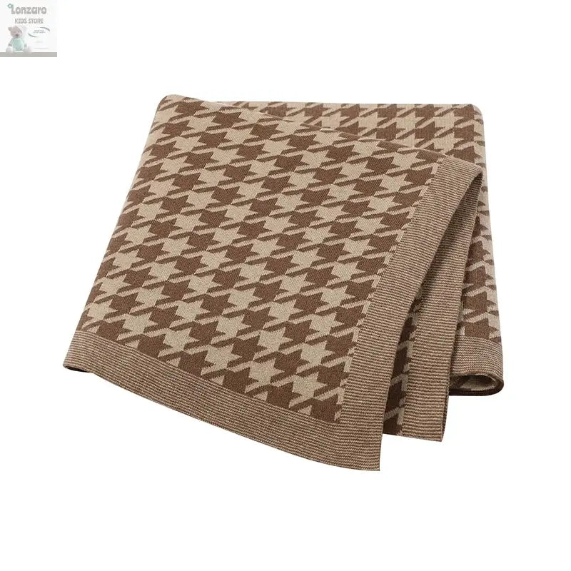 Baby Blankets Newborn Cotton Swaddle Wrap Plaid for Infant Kids Boys Girls Ultra-Soft Reversible Knitted Toddler Receiving Mats Lonzaro Kids