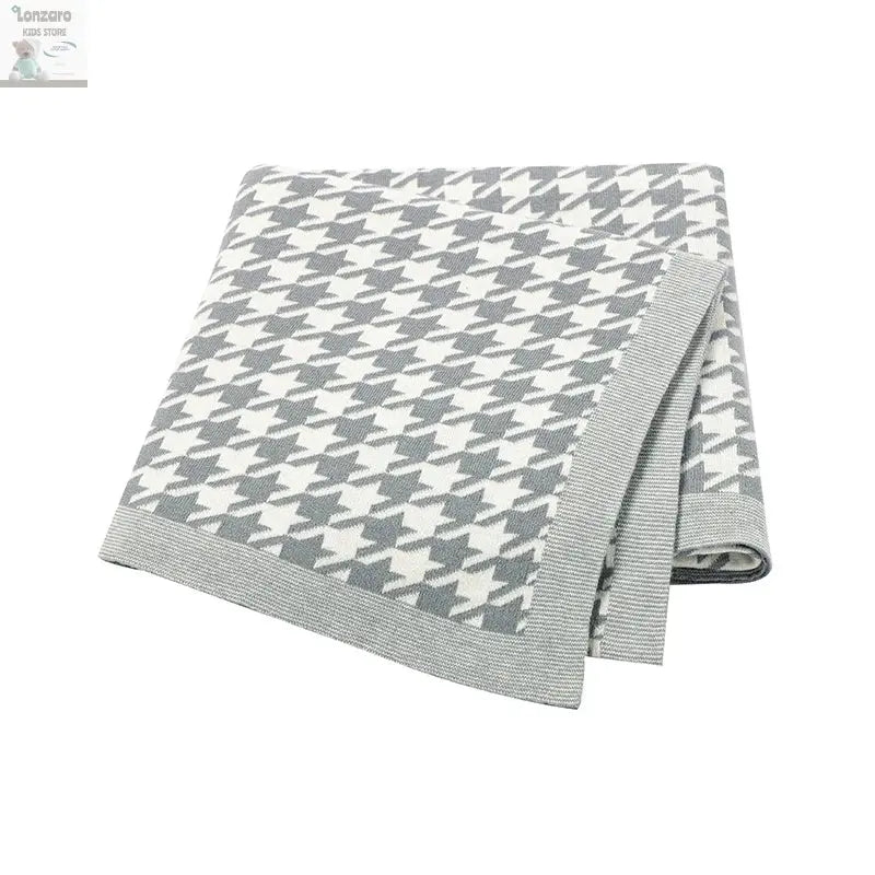 Baby Blankets Newborn Cotton Swaddle Wrap Plaid for Infant Kids Boys Girls Ultra-Soft Reversible Knitted Toddler Receiving Mats Lonzaro Kids