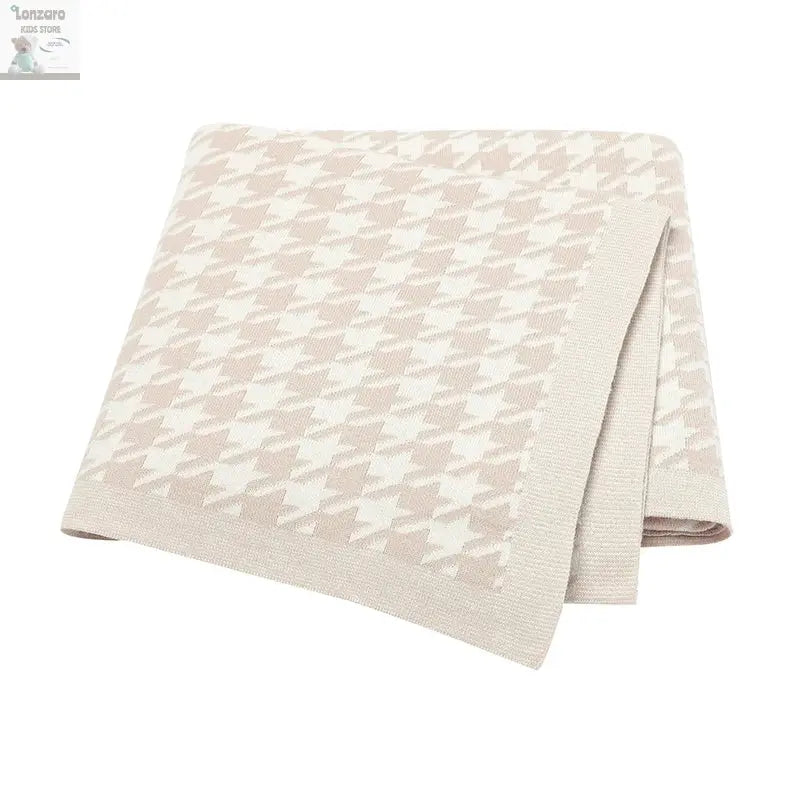 Baby Blankets Newborn Cotton Swaddle Wrap Plaid for Infant Kids Boys Girls Ultra-Soft Reversible Knitted Toddler Receiving Mats Lonzaro Kids