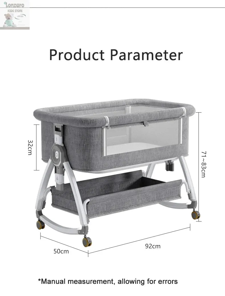 Baby Bed 3-1 Multifunctioneel - Lonzaro Kids