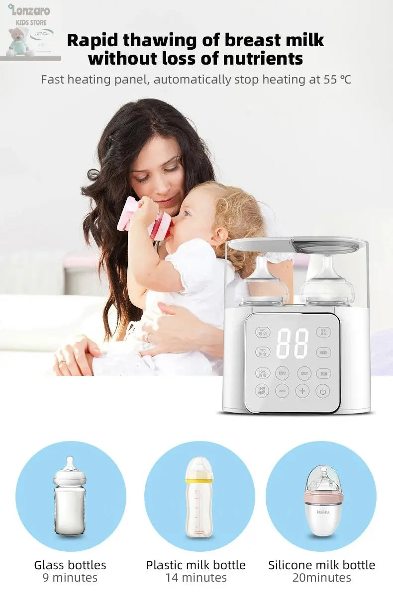 Baby Flessenwarmer multifunctioneel Lonzaro Kids