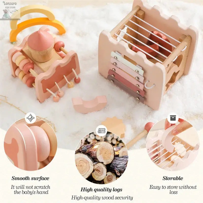 Baby Houten Montessori Auto 0-12 M Lonzaro Kids