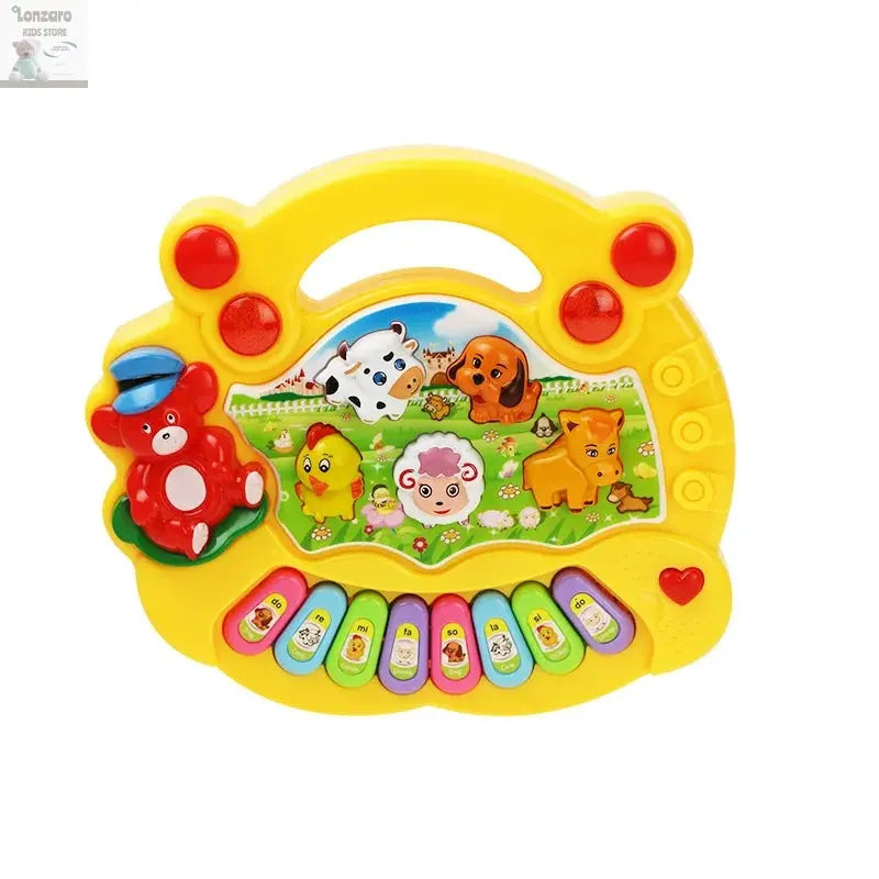 Baby Musical Toy with Animal Sound Kids Piano Keyboard Electric Flashing Music Instrument Early Educational Toys for Children Lonzaro Kids