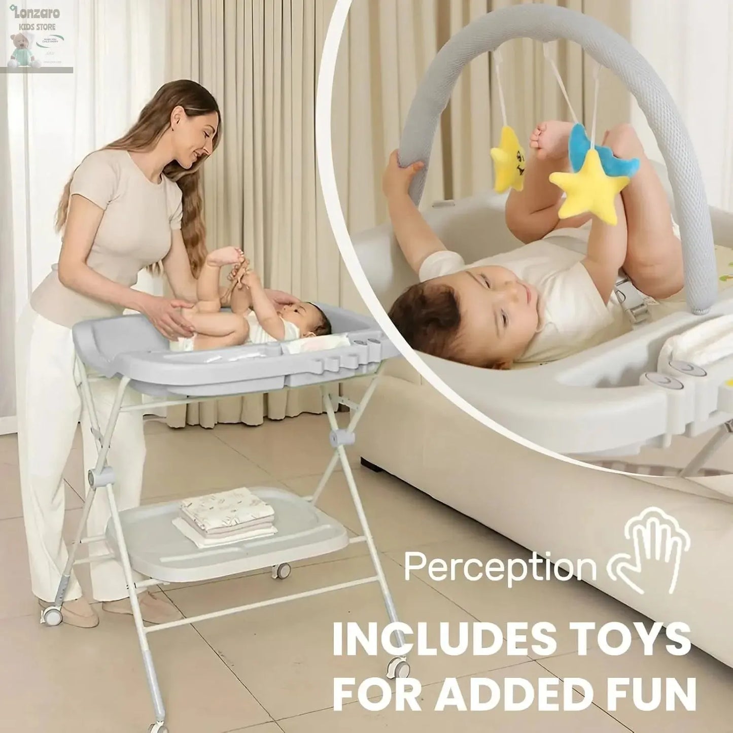 Opvouwbaar Baby Luier Verschoontafel - Lonzaro Kids