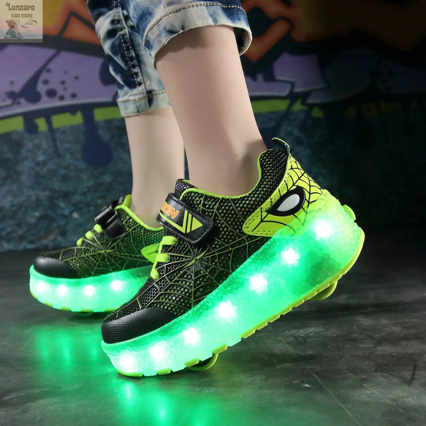 Unieke LED-verlichting voor Rolschaatsen - Lonzaro Kids
