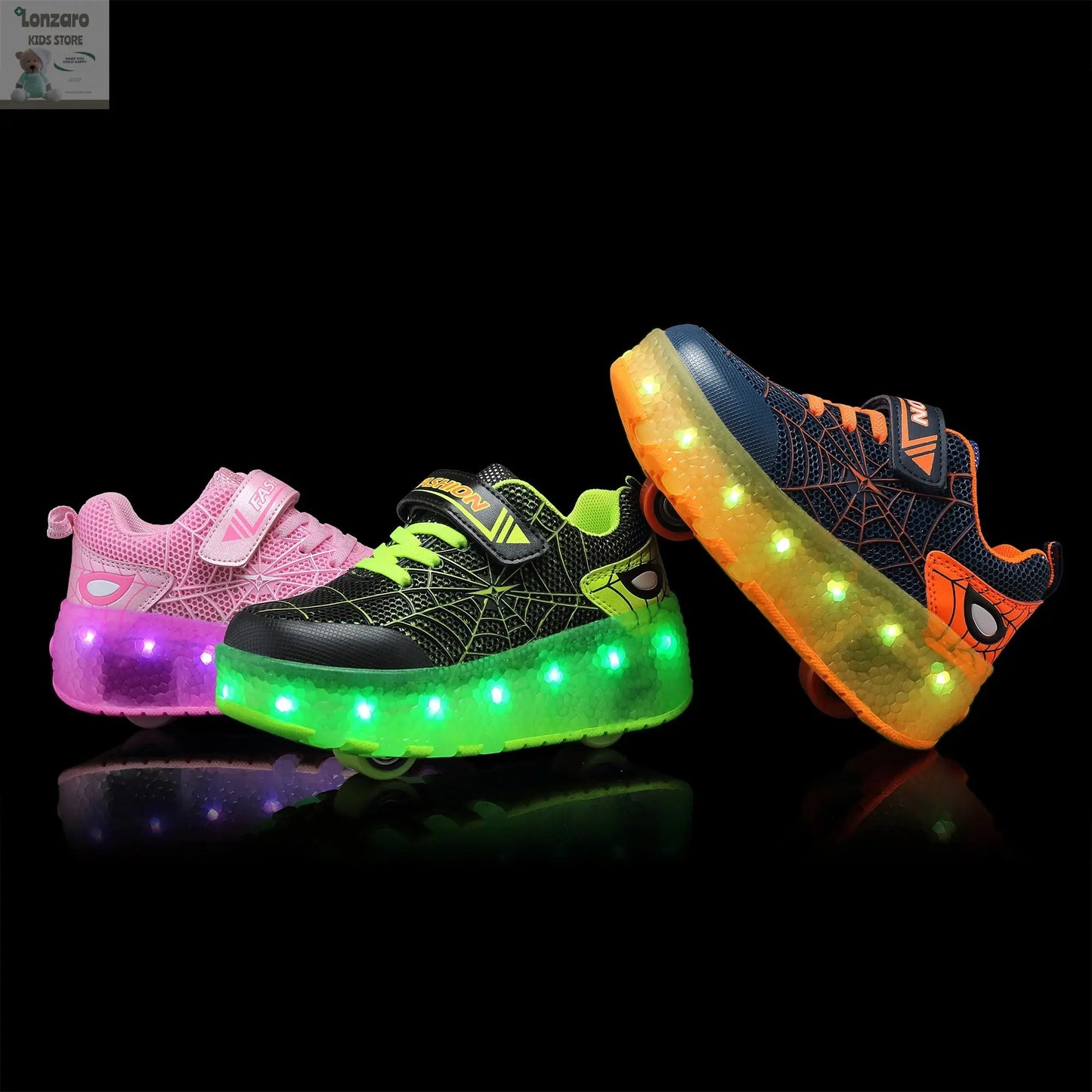 Unieke LED-verlichting voor Rolschaatsen - Lonzaro Kids