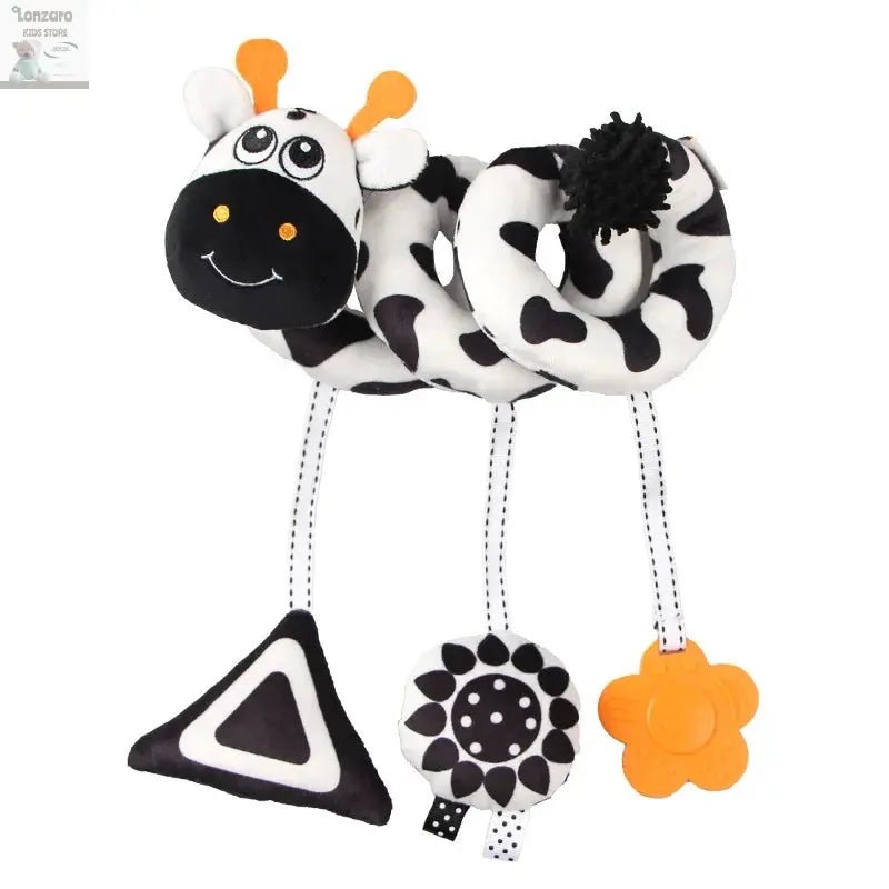 Car Seat Toys for Babies Rattle Mirror Crinkle Squeaky Carseat Stroller Toys 0-6 Months Developmental Newborn Baby Girl Gifts Lonzaro Kids