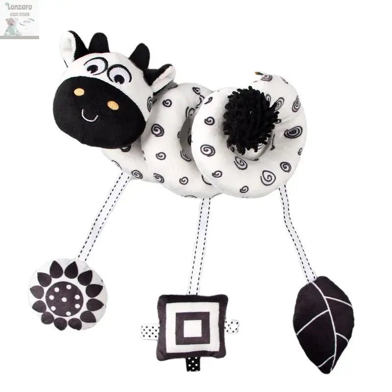 Car Seat Toys for Babies Rattle Mirror Crinkle Squeaky Carseat Stroller Toys 0-6 Months Developmental Newborn Baby Girl Gifts Lonzaro Kids