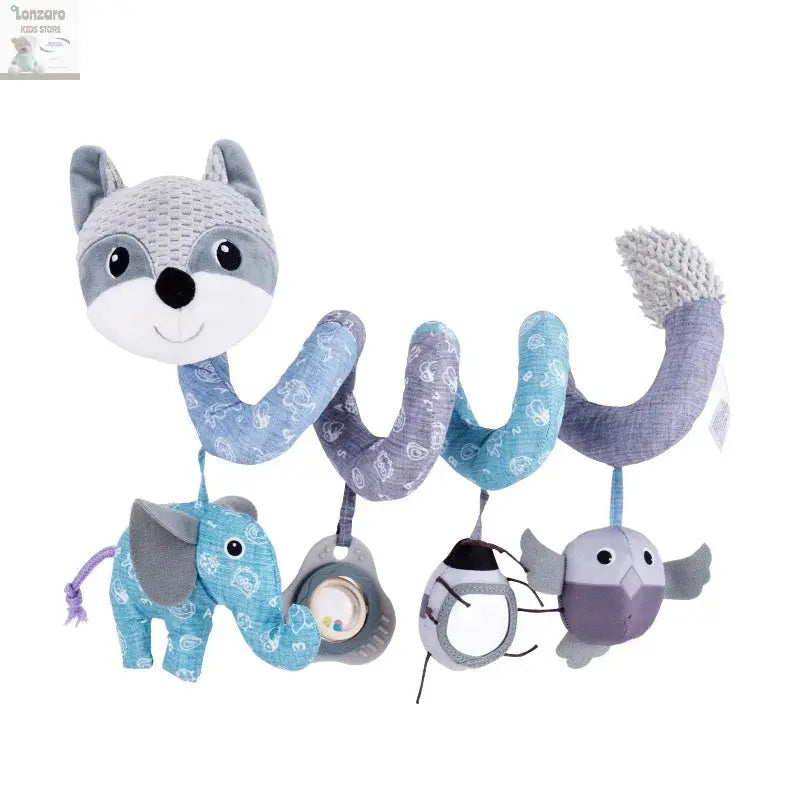 Car Seat Toys for Babies Rattle Mirror Crinkle Squeaky Carseat Stroller Toys 0-6 Months Developmental Newborn Baby Girl Gifts Lonzaro Kids
