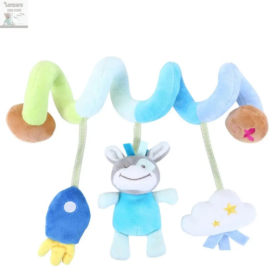 Car Seat Toys for Babies Rattle Mirror Crinkle Squeaky Carseat Stroller Toys 0-6 Months Developmental Newborn Baby Girl Gifts Lonzaro Kids