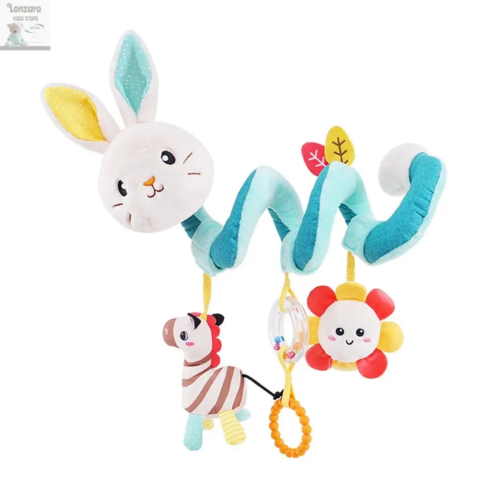 Car Seat Toys for Babies Rattle Mirror Crinkle Squeaky Carseat Stroller Toys 0-6 Months Developmental Newborn Baby Girl Gifts Lonzaro Kids