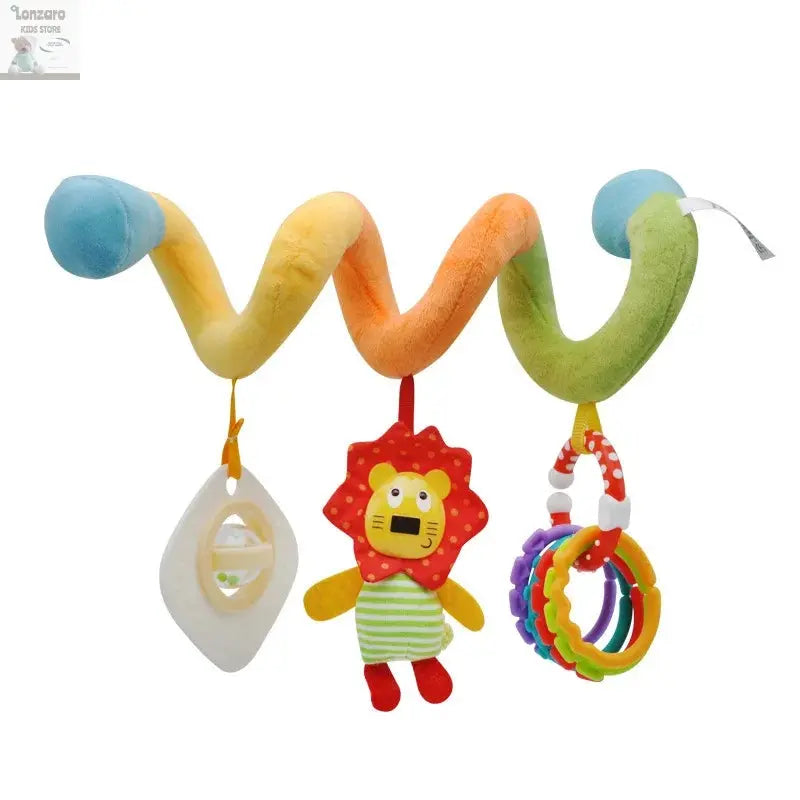 Car Seat Toys for Babies Rattle Mirror Crinkle Squeaky Carseat Stroller Toys 0-6 Months Developmental Newborn Baby Girl Gifts Lonzaro Kids