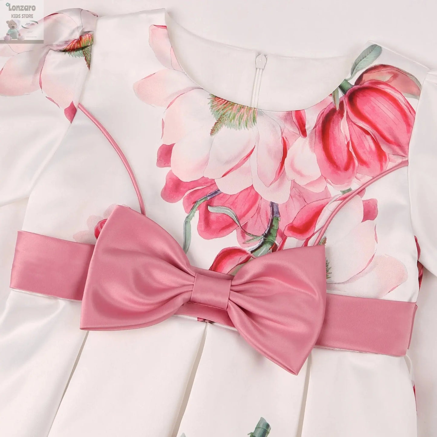 Child Princess Dress dress Bow print dress flower Baby Day pompadour dress host catwalk evening gown Lonzaro Kids