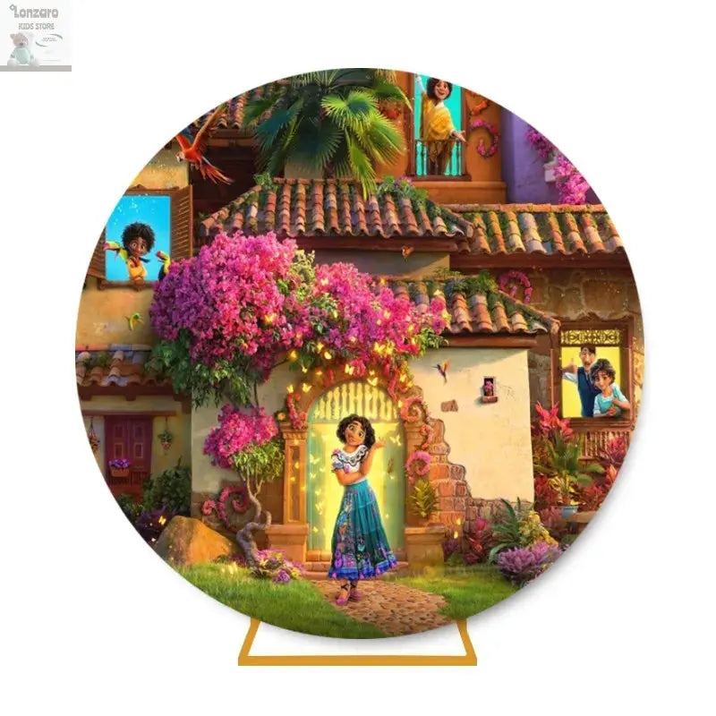 Cirkel achtergrond Disney Isabela Madrigal - Lonzaro Kids