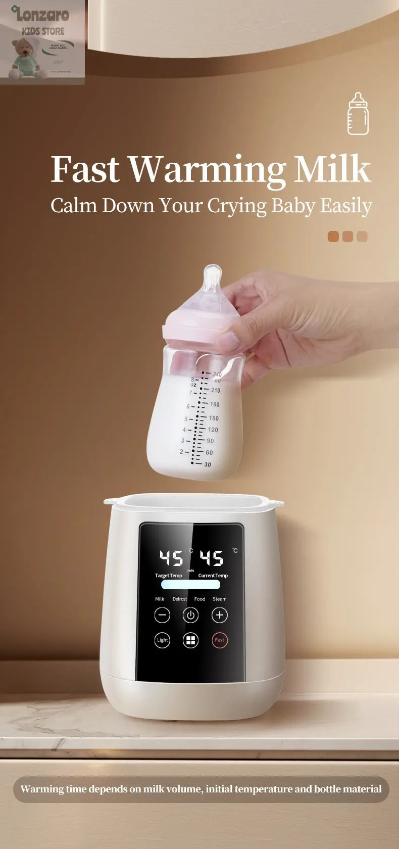 Elektrische Melkfles Verwarmer Lonzaro Kids