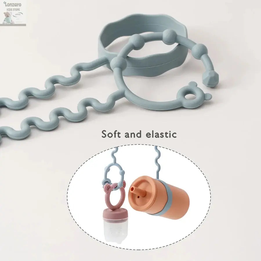 Fopspeenketting met Clips - Verstelbare Silicone Accessoire Lonzaro Kids