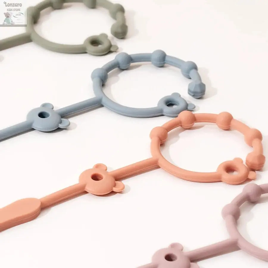 Fopspeenketting met Clips - Verstelbare Silicone Accessoire Lonzaro Kids