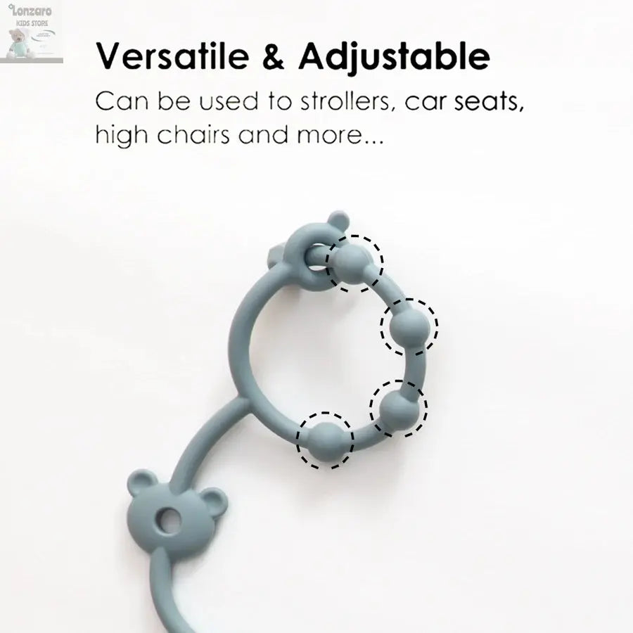 Fopspeenketting met Clips - Verstelbare Silicone Accessoire Lonzaro Kids