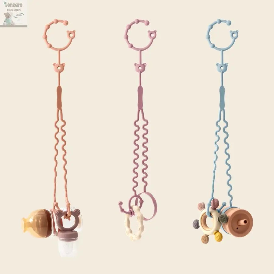 Fopspeenketting met Clips - Verstelbare Silicone Accessoire Lonzaro Kids
