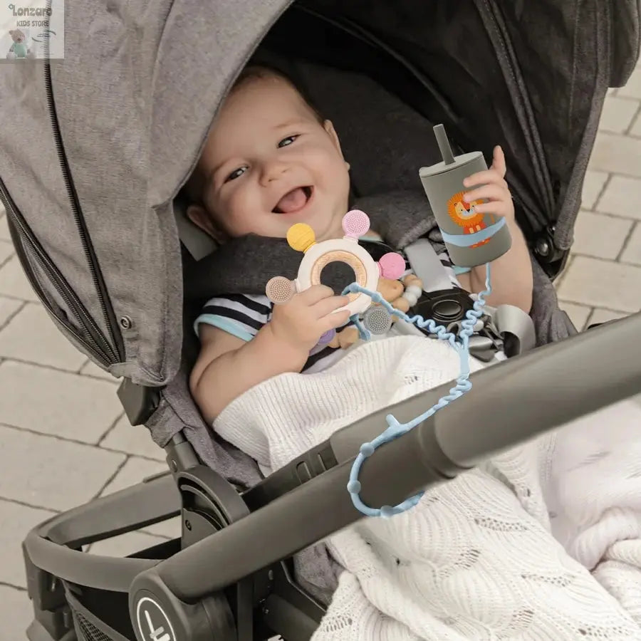 Fopspeenketting met Clips - Verstelbare Silicone Accessoire Lonzaro Kids