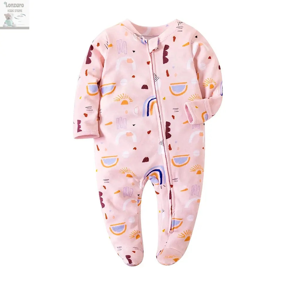 Four Seasons Newborn Baby Rompers Jumpsuit suit Baby Clothes for Girls Long Sleeve Jumpsuit overalls Baby Clothing Baby Romper Lonzaro Kids