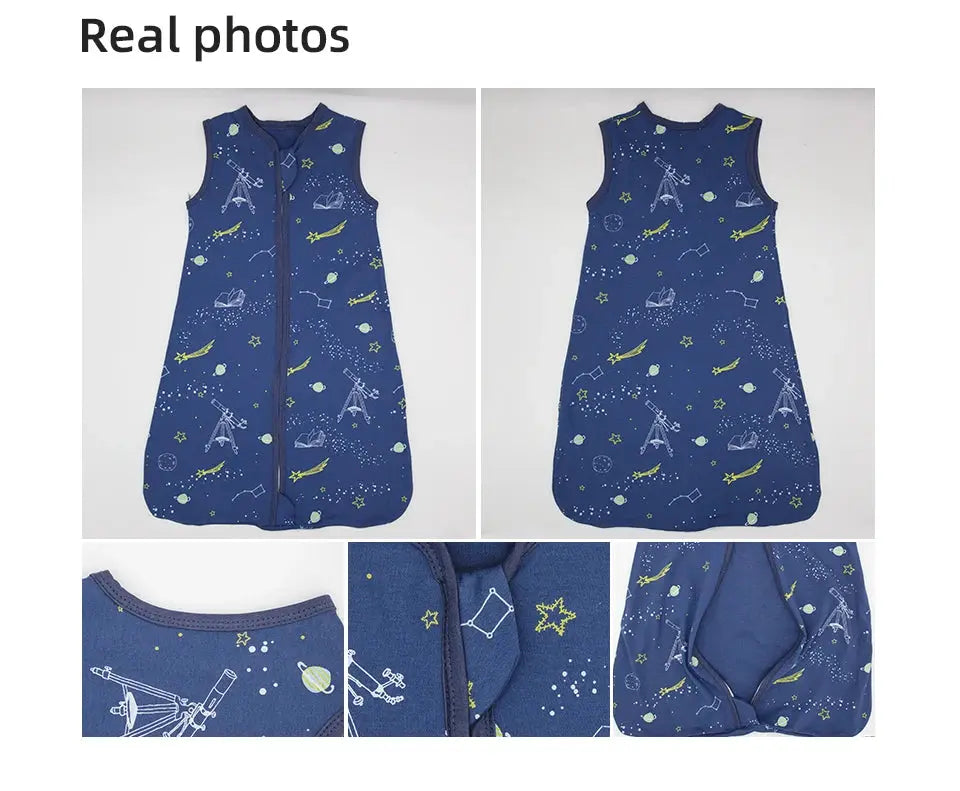 Sleeping Bags For Baby 3-18Months Summer Thin Baby One-Piece Sleepwear Cute Bear Print Cartoon Sleepsack Anti-Kick Blanket Lonzaro Kids