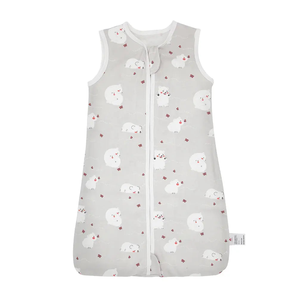 Sleeping Bags For Baby 3-18Months Summer Thin Baby One-Piece Sleepwear Cute Bear Print Cartoon Sleepsack Anti-Kick Blanket Lonzaro Kids