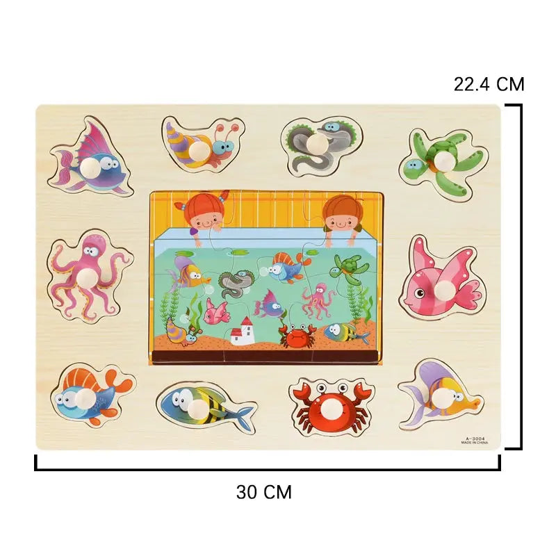 Puzzel 3D Dieren & Fruit - Lonzaro Kids Online