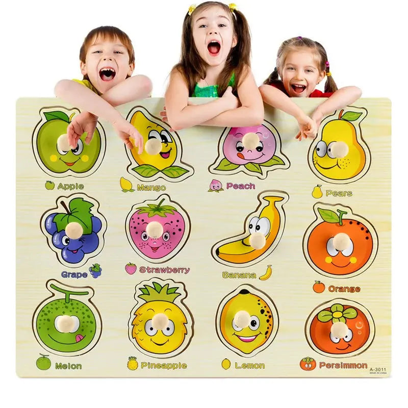 Puzzel 3D Dieren & Fruit - Lonzaro Kids Online