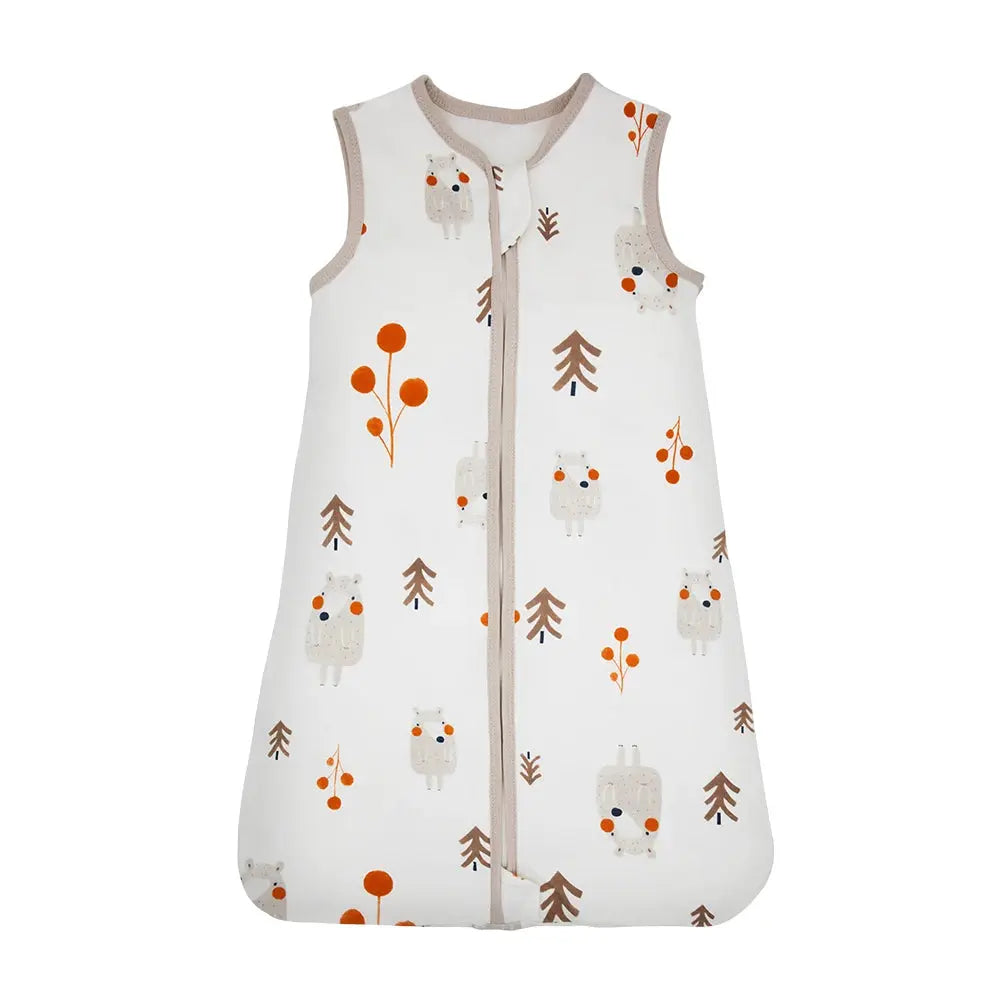 Sleeping Bags For Baby 3-18Months Summer Thin Baby One-Piece Sleepwear Cute Bear Print Cartoon Sleepsack Anti-Kick Blanket Lonzaro Kids