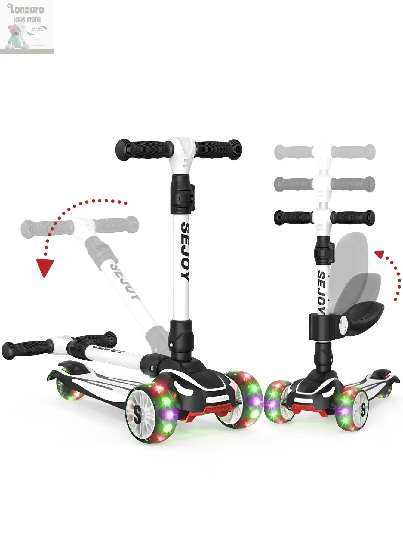 Kinderstep Driewieler met LED-knipperlicht Lonzaro Kids