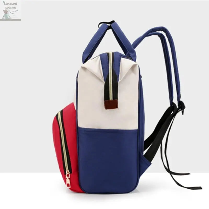 Large Capacity Canvas Mummy Bag Multifunctional Baby Bottle Thermal Insulation Travel Storage Bag Fashion Mummy Bag Hanging Bag Lonzaro Kids