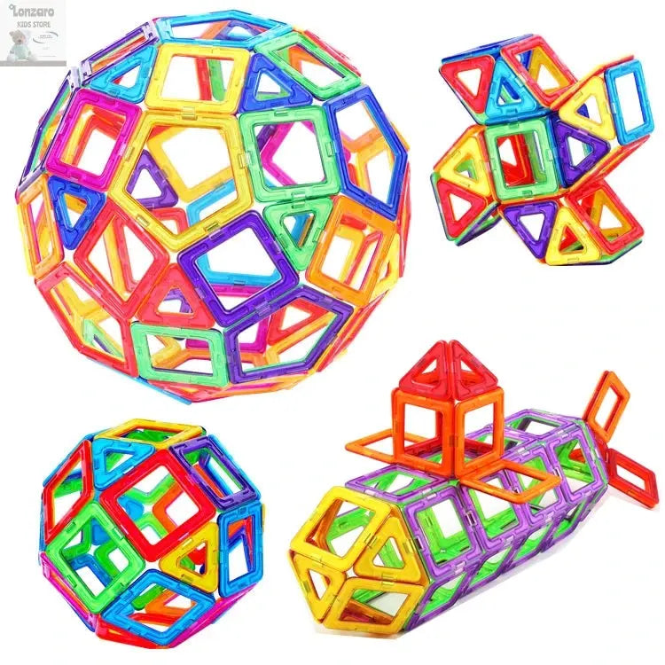 Magnetic Building Blocks Big Size and Mini Size DIY Magnets Toys for Kids Designer Construction Set Gifts for Children Toys Lonzaro Kids