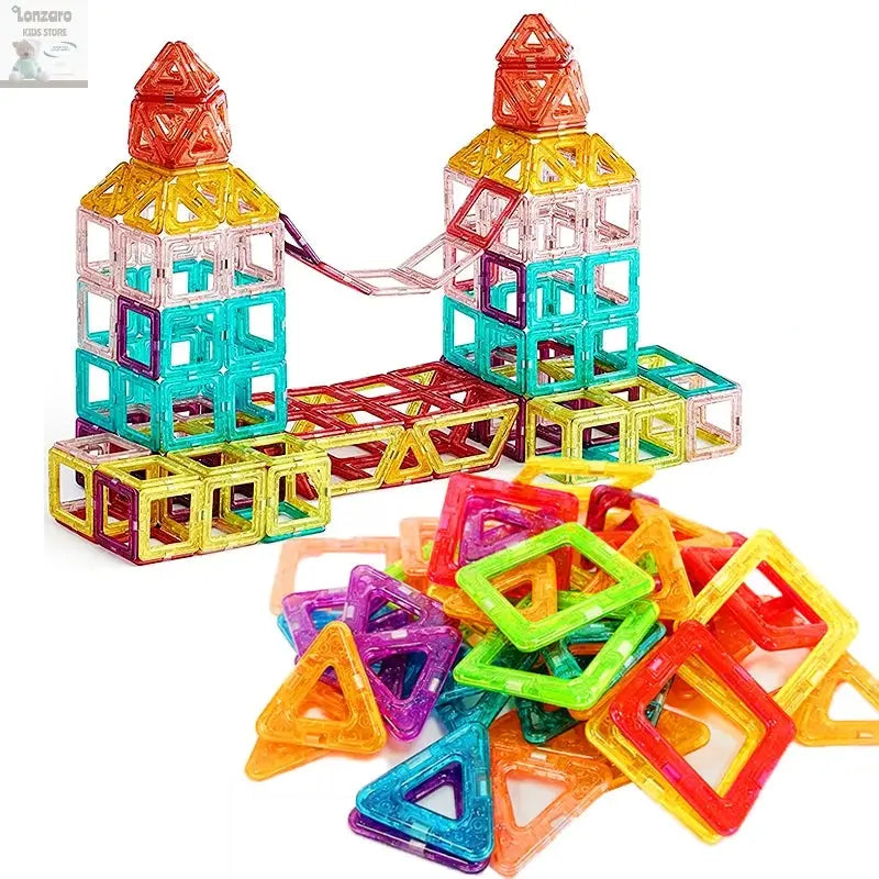 Magnetic Building Blocks Big Size and Mini Size DIY Magnets Toys for Kids Designer Construction Set Gifts for Children Toys Lonzaro Kids