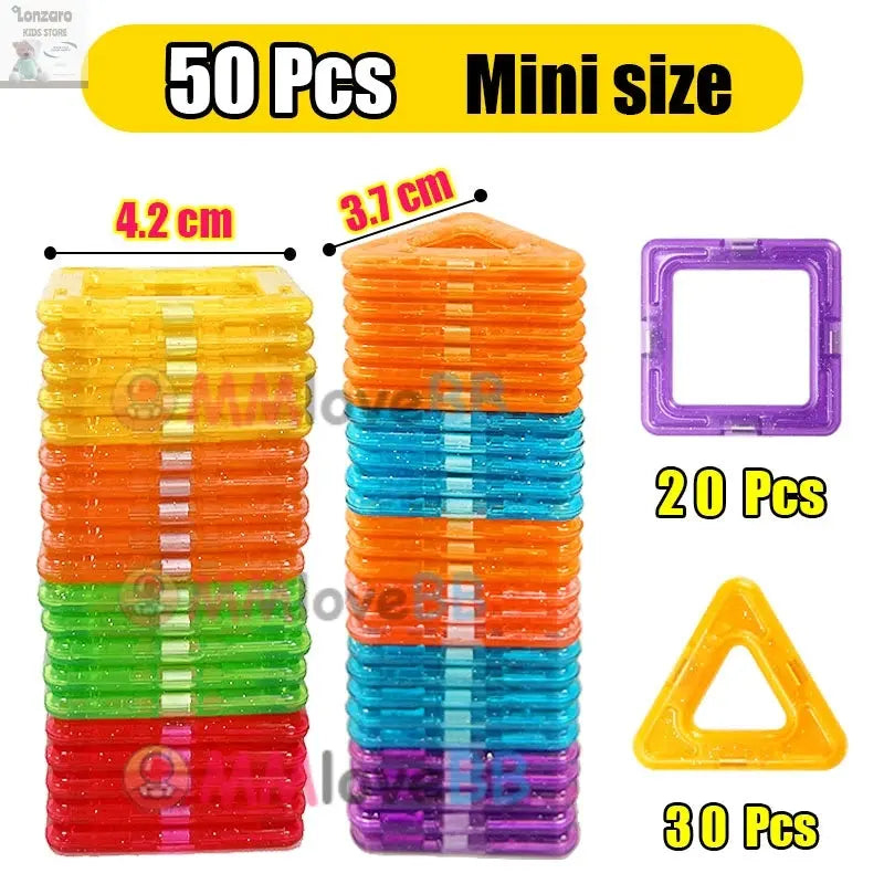 Magnetic Building Blocks Big Size and Mini Size DIY Magnets Toys for Kids Designer Construction Set Gifts for Children Toys Lonzaro Kids