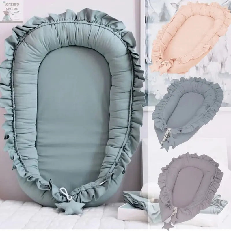 Multifunctional Baby Nest Lounger Portable Mobile Rest Space Newborns Sleep Bed Unisex for Boys Girls Travel Bed Lonzaro Kids