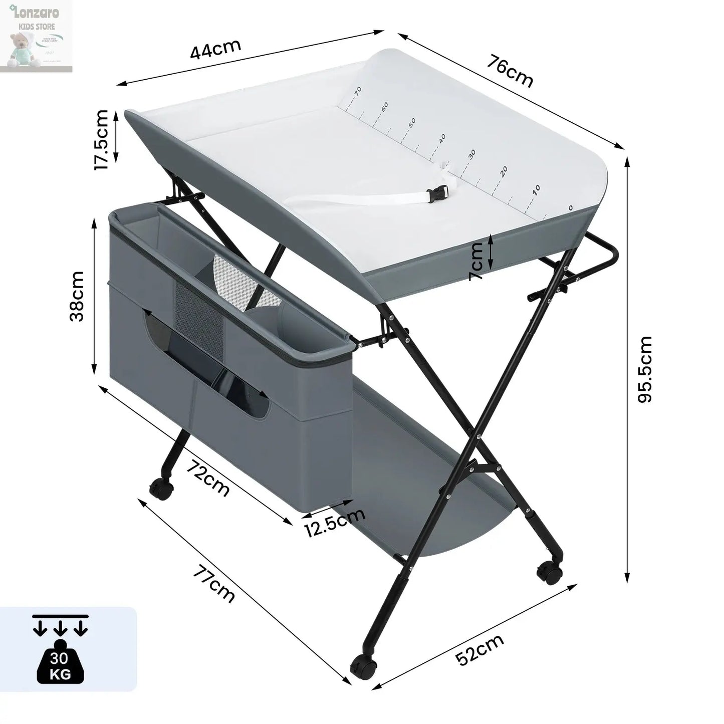 Opvouwbare Baby Verschoontafel Lonzaro Kids