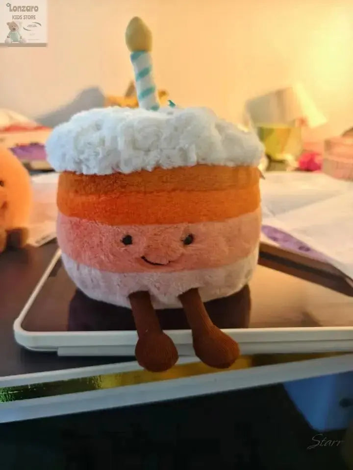 Oranje verjaardag Taart knuffel Lonzaro Kids