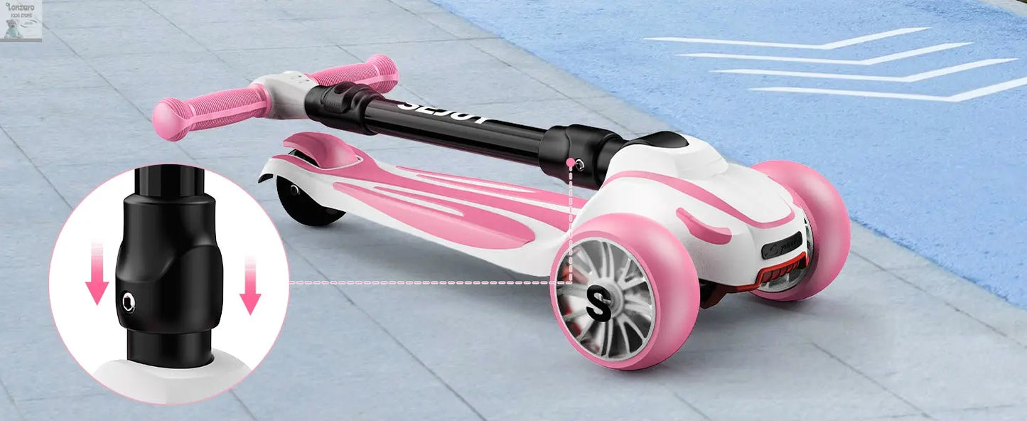 Peuters Scooter Vouwbare Driewieler voor Peuters - Lonzaro Kids