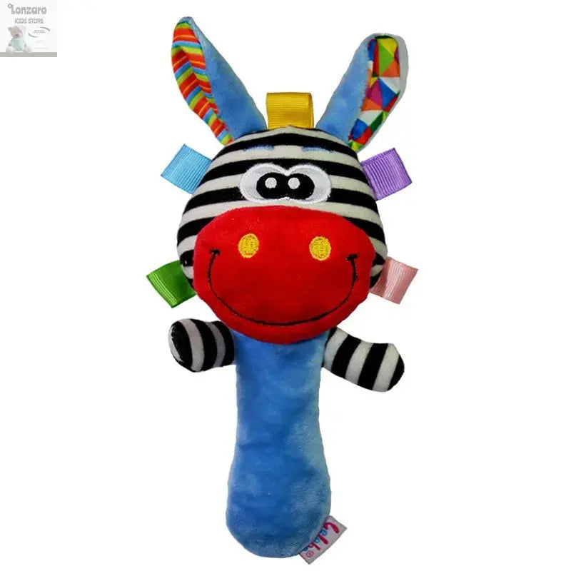 Pluche Dier Rammelaar voor Baby's - Educatief Speelgoed Lonzaro Kids