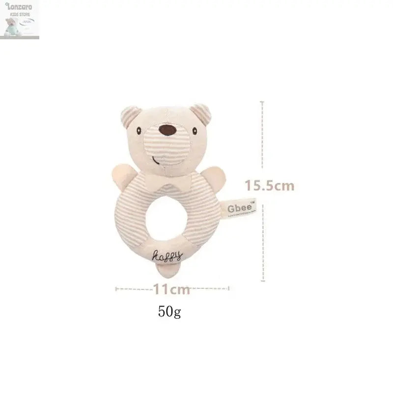 Pluche Dier Rammelaar voor Baby's - Educatief Speelgoed Lonzaro Kids