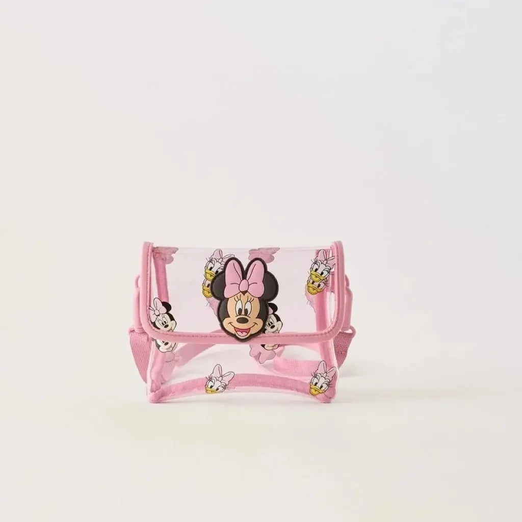 Disney Cartoon Mickey Mouse Cute Fashion Backpack Women's Minnie Canvas School Bag Fashion Large Capacity Backpack Girls Mochila Lonzaro Kids