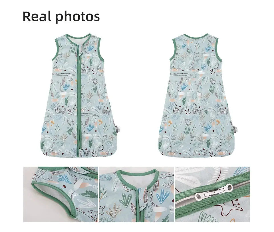 Sleeping Bags For Baby 3-18Months Summer Thin Baby One-Piece Sleepwear Cute Bear Print Cartoon Sleepsack Anti-Kick Blanket Lonzaro Kids