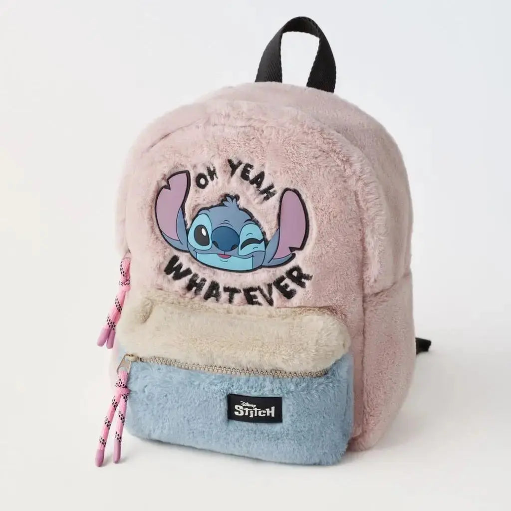 Disney Cartoon Mickey Mouse Cute Fashion Backpack Women's Minnie Canvas School Bag Fashion Large Capacity Backpack Girls Mochila Lonzaro Kids